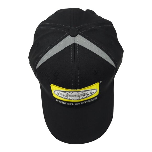 Hubbell Power Systems Strapback Cap Trucker Baseball Embroidered Patch Hat Black - Picture 6 of 13